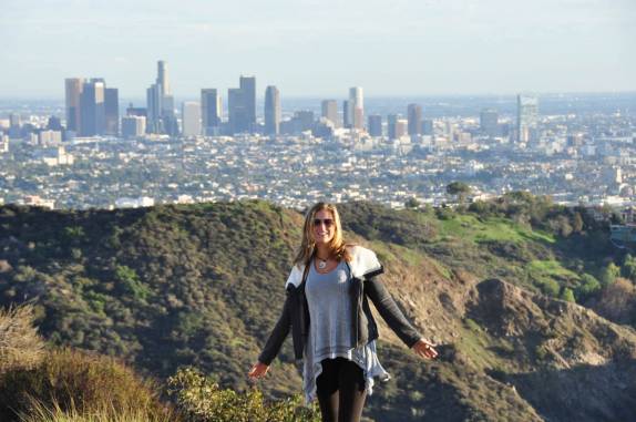 A cidade de Los Angeles vista do Hollywood Sign (na Califórnia - Estados Unidos)
